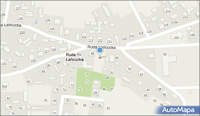 Ruda Łańcucka, Ruda Łańcucka, 89, mapa Ruda Łańcucka