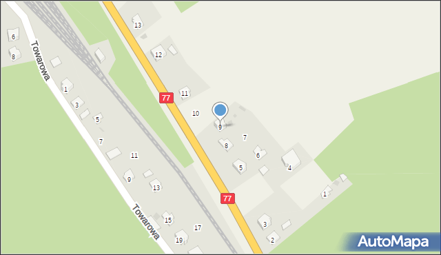 Ruda Łańcucka, Ruda Łańcucka, 9, mapa Ruda Łańcucka