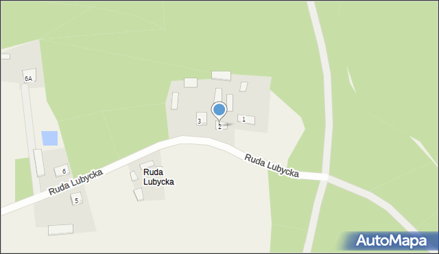 Ruda Lubycka, Ruda Lubycka, 2, mapa Ruda Lubycka