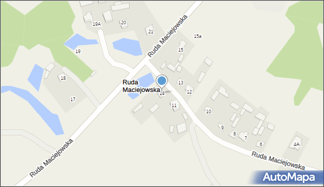 Ruda Maciejowska, Ruda Maciejowska, 14, mapa Ruda Maciejowska