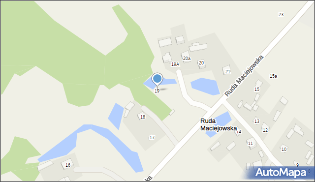 Ruda Maciejowska, Ruda Maciejowska, 19, mapa Ruda Maciejowska
