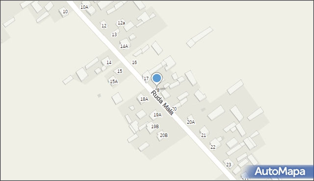 Ruda Mała, Ruda Mała, 18, mapa Ruda Mała