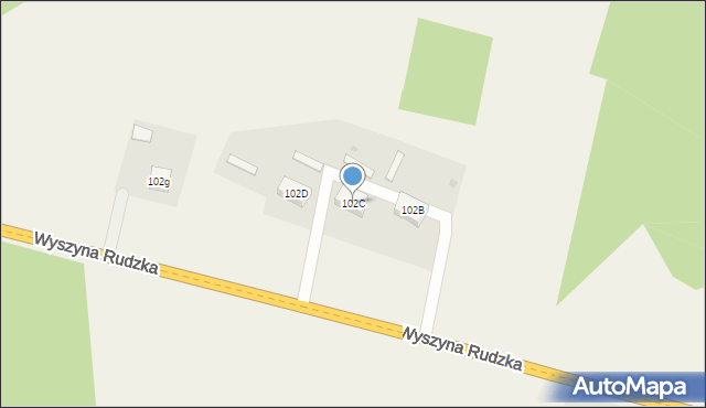 Ruda Maleniecka, Ruda Maleniecka, 102C, mapa Ruda Maleniecka