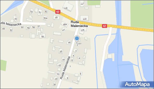 Ruda Maleniecka, Ruda Maleniecka, 2, mapa Ruda Maleniecka