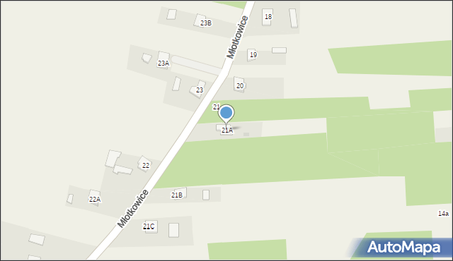 Ruda Maleniecka, Ruda Maleniecka, 21A, mapa Ruda Maleniecka