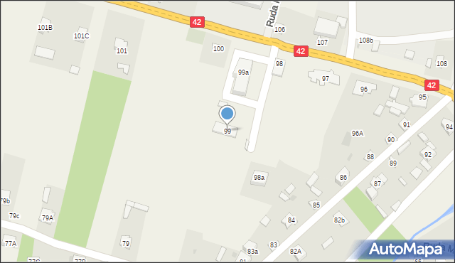 Ruda Maleniecka, Ruda Maleniecka, 99, mapa Ruda Maleniecka