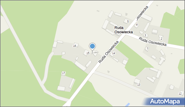 Ruda Osowiecka, Ruda Osowiecka, 15A, mapa Ruda Osowiecka