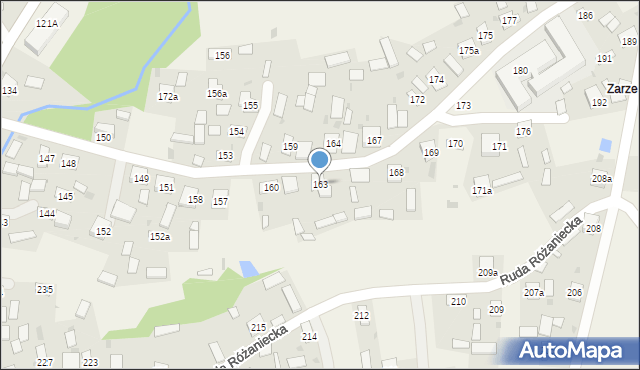 Ruda Różaniecka, Ruda Różaniecka, 163, mapa Ruda Różaniecka