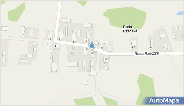 Ruda Rzeczka, Ruda Rzeczka, 10, mapa Ruda Rzeczka