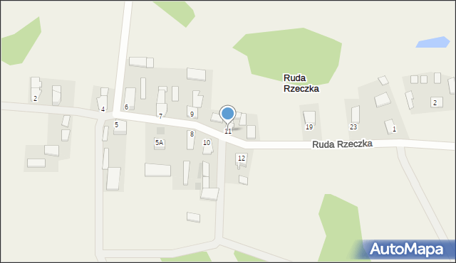 Ruda Rzeczka, Ruda Rzeczka, 11, mapa Ruda Rzeczka