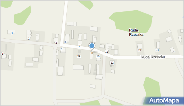 Ruda Rzeczka, Ruda Rzeczka, 8, mapa Ruda Rzeczka