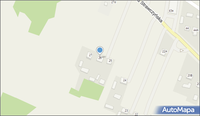 Ruda Strawczyńska, Ruda Strawczyńska, 26, mapa Ruda Strawczyńska