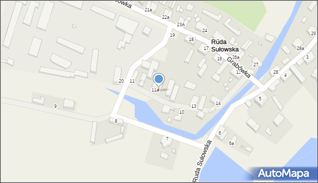 Ruda Sułowska, Ruda Sułowska, 11b, mapa Ruda Sułowska