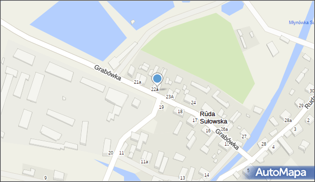 Ruda Sułowska, Ruda Sułowska, 22b, mapa Ruda Sułowska