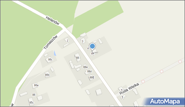 Ruda Wielka, Ruda Wielka, 4A, mapa Ruda Wielka