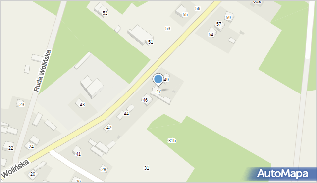 Ruda Wolińska, Ruda Wolińska, 47, mapa Ruda Wolińska