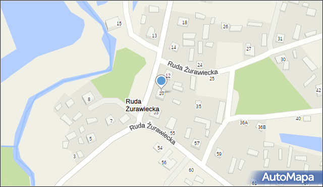 Ruda Żurawiecka, Ruda Żurawiecka, 10, mapa Ruda Żurawiecka