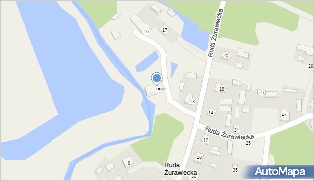 Ruda Żurawiecka, Ruda Żurawiecka, 15, mapa Ruda Żurawiecka