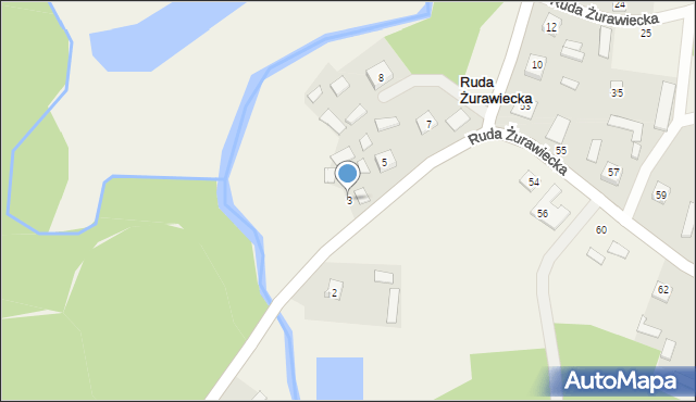 Ruda Żurawiecka, Ruda Żurawiecka, 3, mapa Ruda Żurawiecka