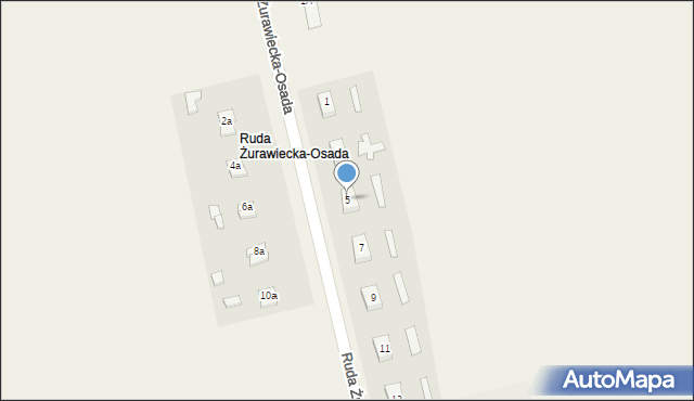 Ruda Żurawiecka-Osada, Ruda Żurawiecka-Osada, 5, mapa Ruda Żurawiecka-Osada