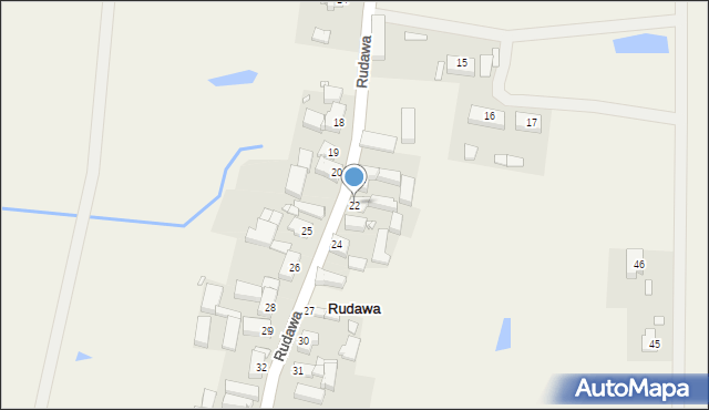 Rudawa, Rudawa, 22, mapa Rudawa