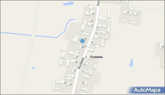 Rudawa, Rudawa, 26, mapa Rudawa