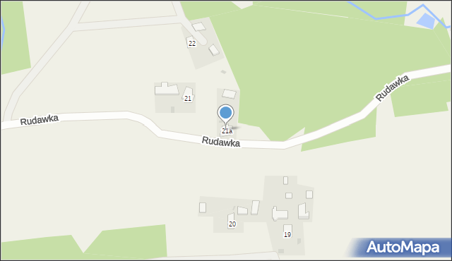 Rudawka, Rudawka, 21a, mapa Rudawka