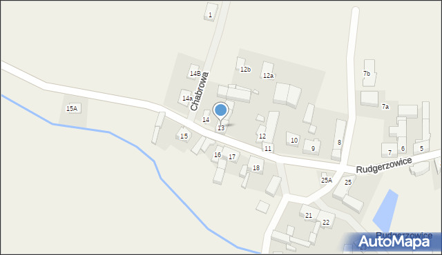 Rudgerzowice, Rudgerzowice, 13, mapa Rudgerzowice