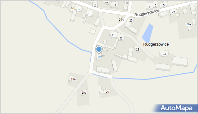 Rudgerzowice, Rudgerzowice, 19, mapa Rudgerzowice