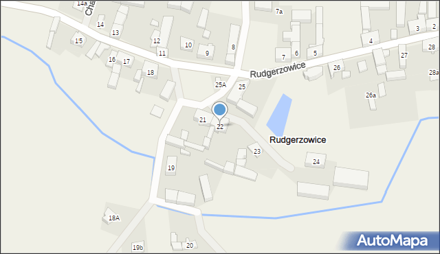 Rudgerzowice, Rudgerzowice, 22, mapa Rudgerzowice