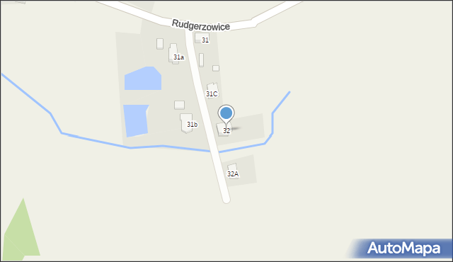 Rudgerzowice, Rudgerzowice, 32, mapa Rudgerzowice