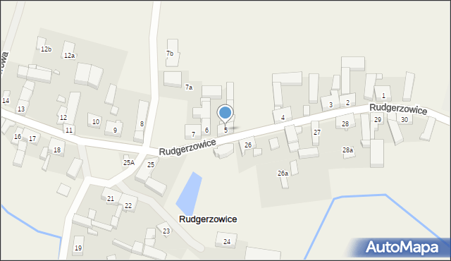 Rudgerzowice, Rudgerzowice, 5, mapa Rudgerzowice