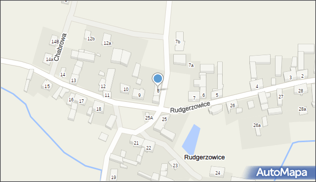 Rudgerzowice, Rudgerzowice, 8, mapa Rudgerzowice