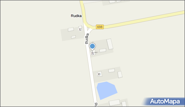 Rudka, Rudka, 31, mapa Rudka