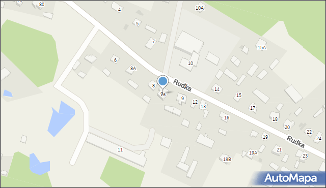 Rudka, Rudka, 9a, mapa Rudka