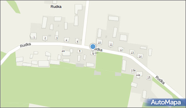 Rudka, Rudka, 9, mapa Rudka