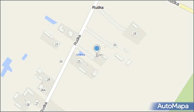 Rudka, Rudka, 22, mapa Rudka