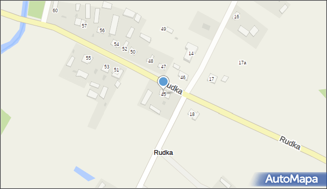 Rudka, Rudka, 45, mapa Rudka