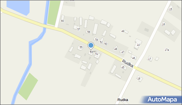 Rudka, Rudka, 53, mapa Rudka