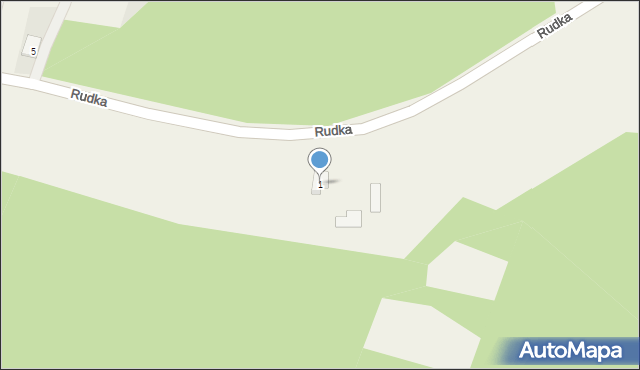 Rudka, Rudka, 1, mapa Rudka