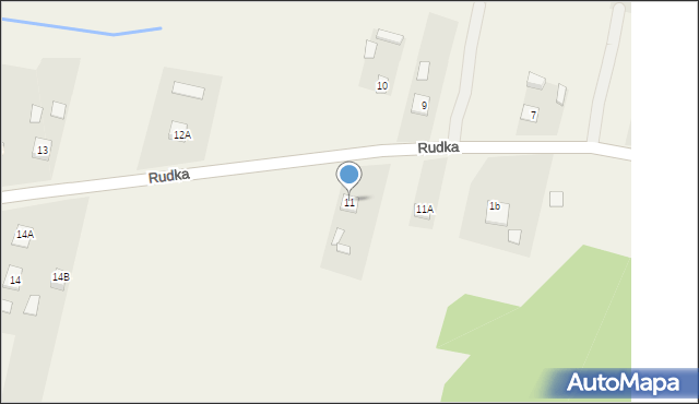 Rudka, Rudka, 11, mapa Rudka