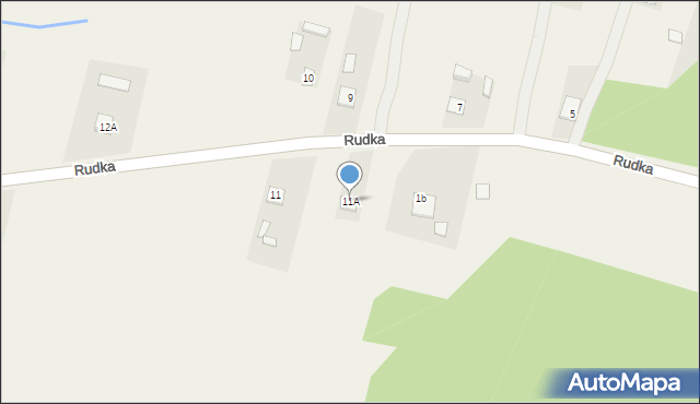 Rudka, Rudka, 11A, mapa Rudka