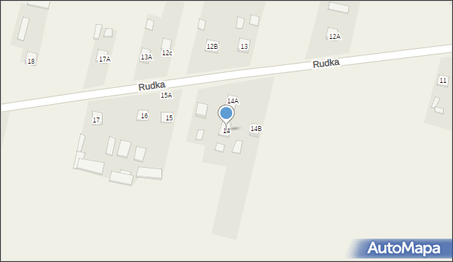 Rudka, Rudka, 14, mapa Rudka