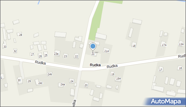 Rudka, Rudka, 21, mapa Rudka