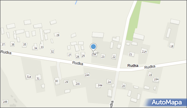 Rudka, Rudka, 23a, mapa Rudka