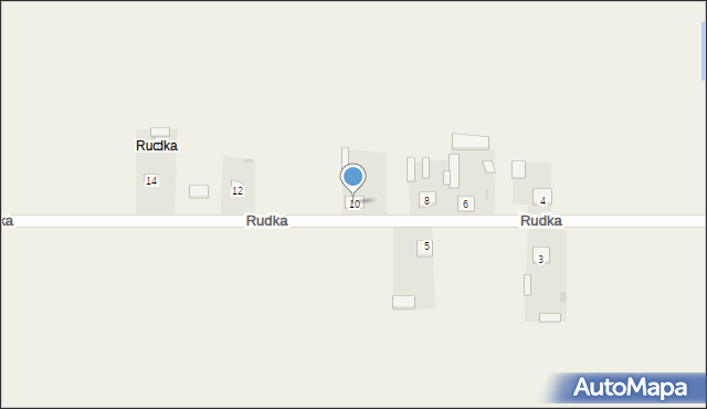 Rudka, Rudka, 10, mapa Rudka