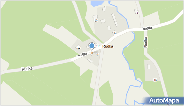 Rudka, Rudka, 8, mapa Rudka