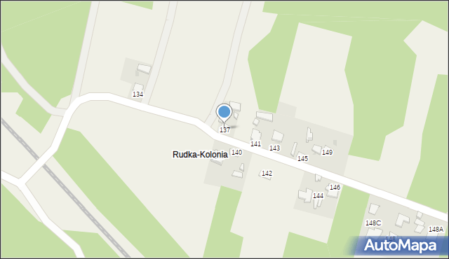 Rudka, Rudka, 137, mapa Rudka