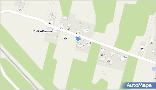 Rudka, Rudka, 144B, mapa Rudka