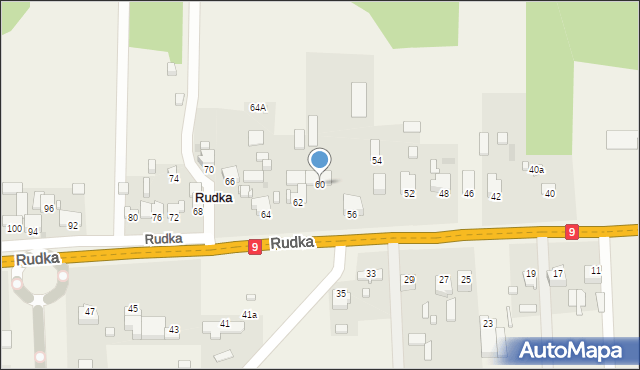 Rudka, Rudka, 60, mapa Rudka